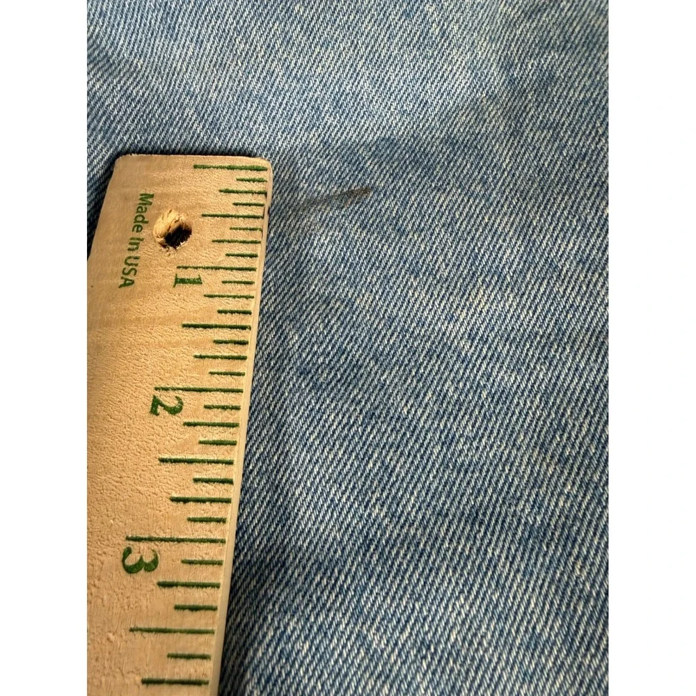 Faded Glory Original Mens Jeans 46x30 Light Wash Blue Denim Straight‎ Leg Cotton